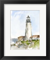 Framed Plein Air Lighthouse Study II