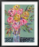Bright Colored Bouquet I Framed Print