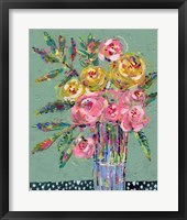 Framed Bright Colored Bouquet II
