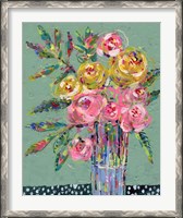 Framed 'Bright Colored Bouquet II' border=
