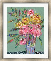 Framed Bright Colored Bouquet II