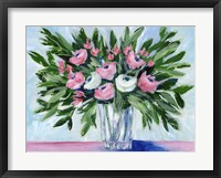 Framed Rosy Bouquet II