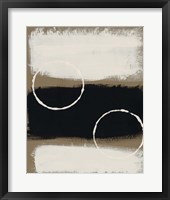 Neutral Rings I Framed Print