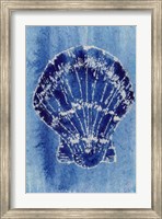 Framed Cerulean Shells VI
