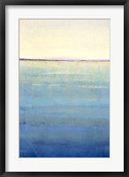 Framed Ocean Blue Horizon I