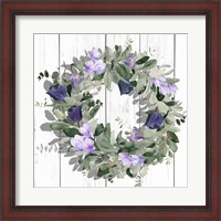 Framed Purple Tulip Wreath II