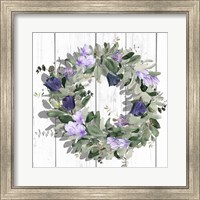 Framed Purple Tulip Wreath II