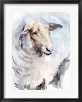 Watercolor Sheep I Framed Print