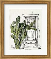 Framed 'Cactus Door I' border=