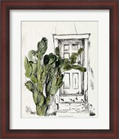 Framed Cactus Door I