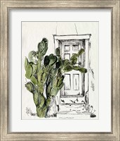 Framed Cactus Door I