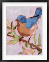 Framed Painted Songbird I