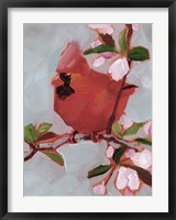Framed Painted Songbird IV