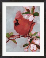 Framed Painted Songbird IV
