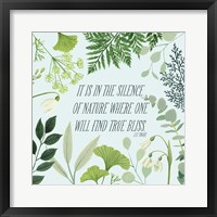 Natural Bliss I Framed Print