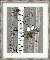 Framed Birch Birds I