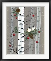 Framed Birch Birds I