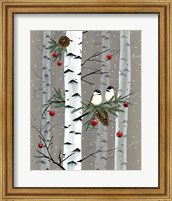 Framed Birch Birds I
