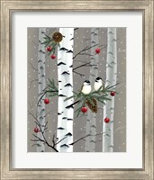 Framed Birch Birds I