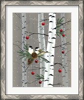 Framed 'Birch Birds II' border=