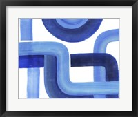 Woven Cobalt II Framed Print