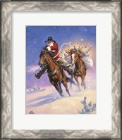 Framed Santa's Big Ride