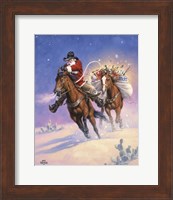 Framed Santa's Big Ride