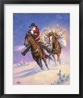 Framed Santa's Big Ride