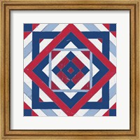 Framed Americana Quilt Motif IV