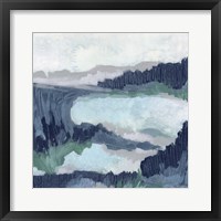 Framed Blue Marsh Grove I