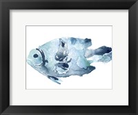 Framed Blue Ocean Fish II