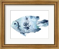 Framed Blue Ocean Fish II