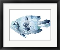 Framed Blue Ocean Fish II