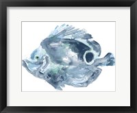 Framed Blue Ocean Fish IV