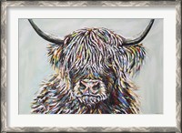 Framed Woolly Highland II