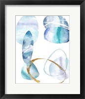 Framed 'Stacking Rocks III' border=