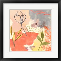 Framed 'Flower Shimmer III' border=