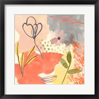 Flower Shimmer III Framed Print