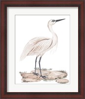 Framed White Heron II