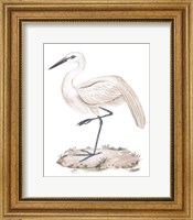 Framed White Heron III