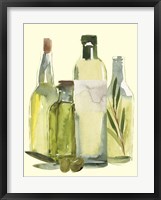 Olive Oil Set I Framed Print