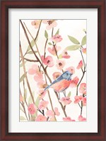 Framed Cherry Blossom Perch I