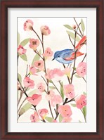 Framed Cherry Blossom Perch II