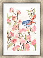 Framed Cherry Blossom Perch II