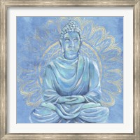 Framed Buddha on Blue I