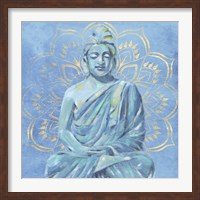 Framed Buddha on Blue II