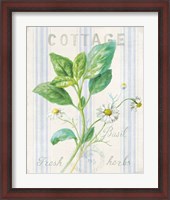 Framed Floursack Herbs IV