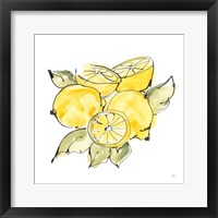 Framed 'Lemon Still Life IV' border=