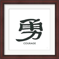 Framed Courage Word