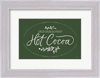 Framed Vintage Christmas Sign II Green